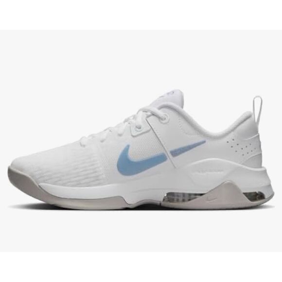 Nike Women's Zoom Bella 6 trainer in white and light armoury blue NIB 8 - Picture 7 of 14